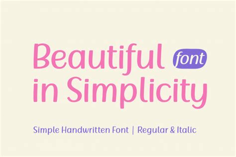 Beautiful In Simplicity Font By Rizkky 7ntypes · Creative Fabrica