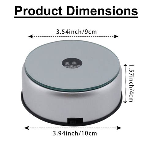 Rotating Light Base For Crystals Led Light Basebattery And Mains O