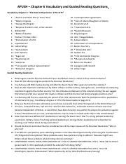 Apush Chapter Guidedreadingandvocabulary Pdf Apush Chapter