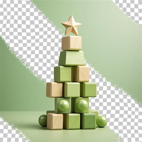 Rvore De Natal Verde Feita De Madeira Conjunto De Brinquedos De