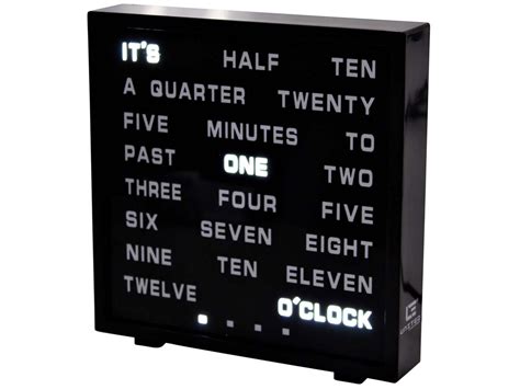 Led Word Clock Led Woord Klok Kopen Coolgift