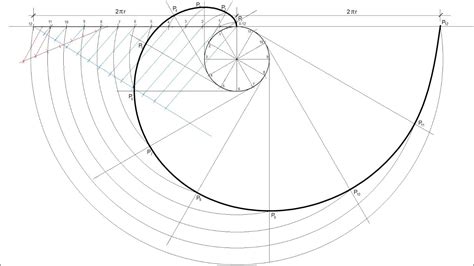 How To Draw The Involute Of A Given Circle Youtube