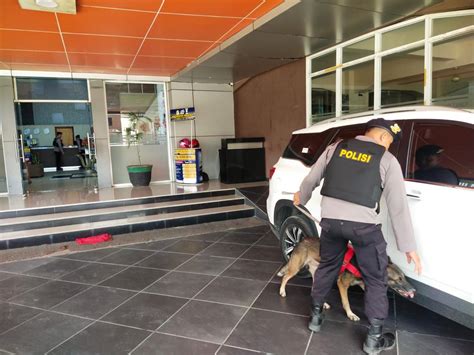 Patroli K 9 Samapta Polda Gorontalo Lakukan Sterilisasi Di Objek Vital