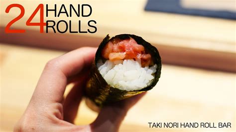 Eating EVERY 24 Sushi Handrolls At This Japanese Handroll Bar Taki