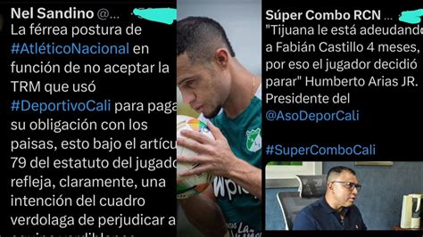 Novela De Nacional Que Le Niega Paz Y Salvo A Deportivo Calia Fabian