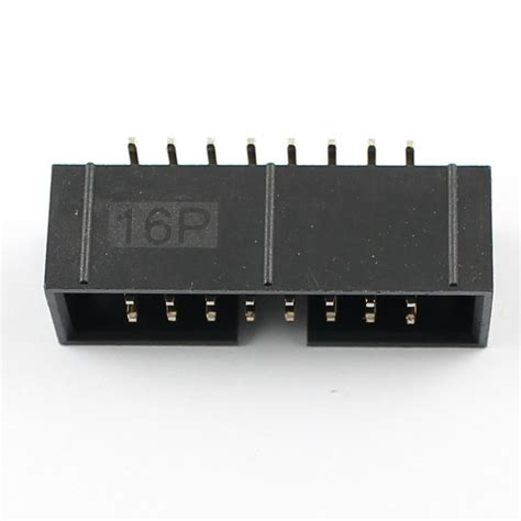 10Pcs 2 54mm Pitch 2x8 Pin 16 Pin SMT Male Shrouded PCB Box Header IDC