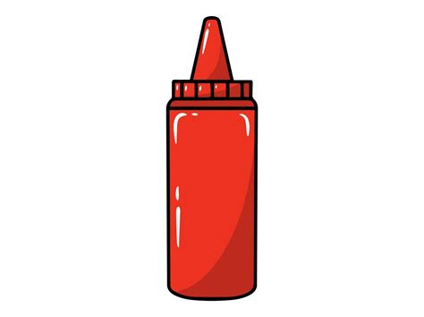 Chili Sauce Bottle Clip Art Illustration 24277039 Vector Art At Vecteezy