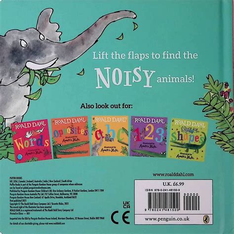 Roald Dahl Animal Sounds A Lift The Flap Book Schoolbooksie