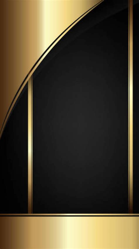 Gold Black Curves Neon Digital Tech Amoled Material Modern Cool