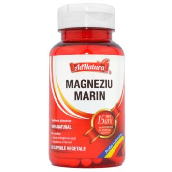 Magneziu marin 60cps Adnatura