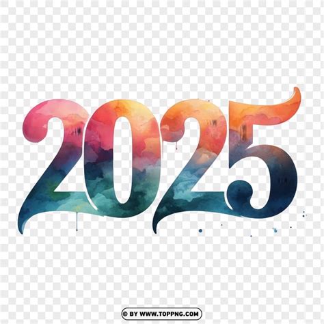 Watercolor Gradient 2025 Logo Png Toppng