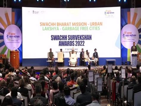 Swachh Survekshan 2022 Awards Indore Ranked Cleanest City In India