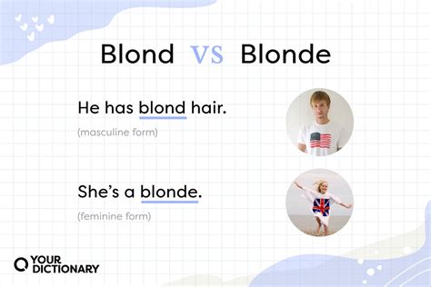 Blond Vs Blonde Simplifying The Difference Yourdictionary