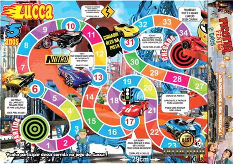 Jogo De Tabuleiro Hot Wheels Personalizado Elo