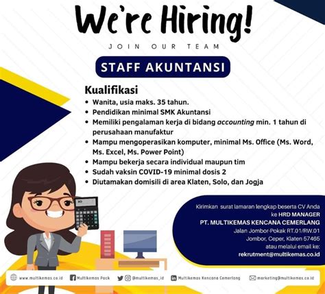 Lowongan Staff Akuntansi Atmago