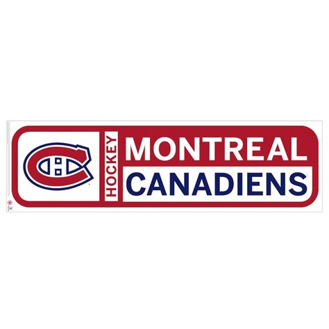 Montreal Canadiens 90'' x 23'' Team Logo Repositionable Wall Decal