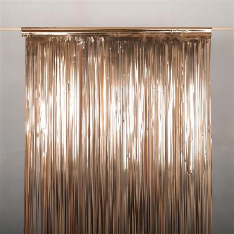 Rose Gold Tinsel Curtain Tinsel Curtains Shindigs Au