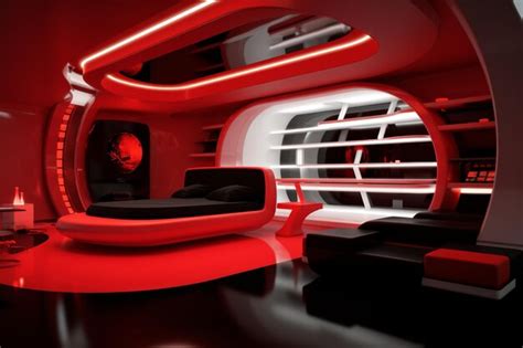 Modern Bedroom Interior Isolated Premium Ai Generated Image