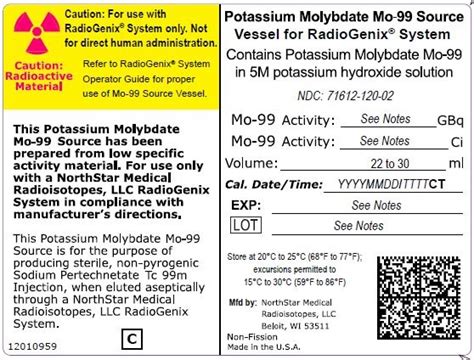 Radiogenix System Images Technetium Tc 99m Generator Injection