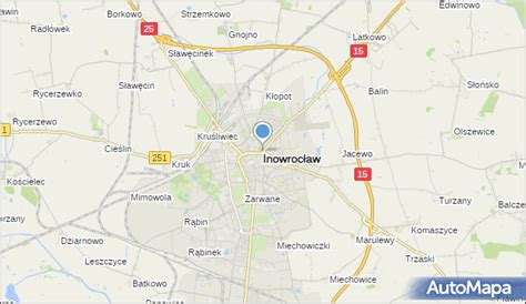 Mapa Inowrocławia Inowrocław na mapie Targeo