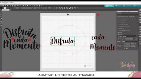 Como Adaptar Texto A Trazado En Silhouette Studio Youtube