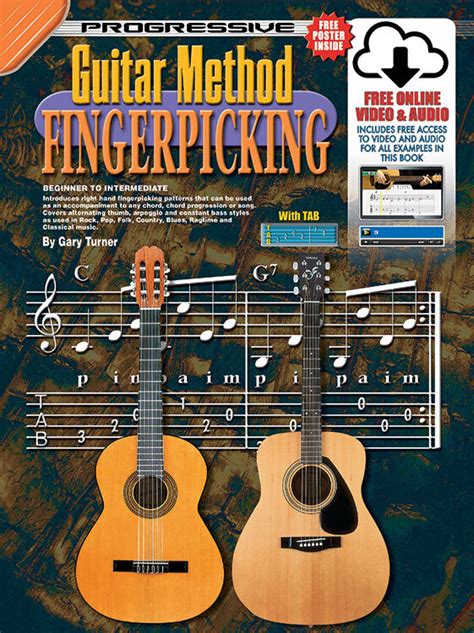 Progressive Guitar Method Fingerpicking Bookonline Video And Audio Gold Coast Music