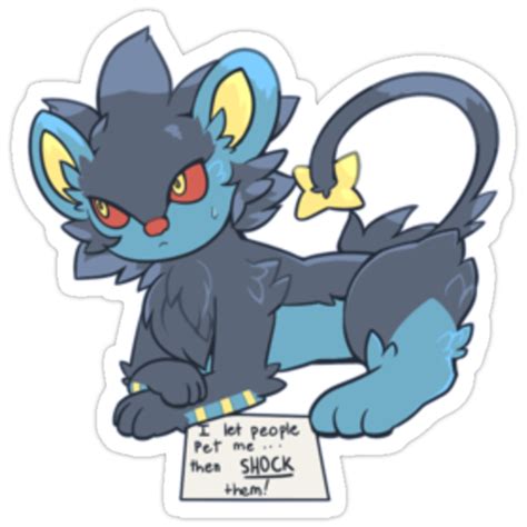 Luxray Shaming Stickers By Judithan Redbubble