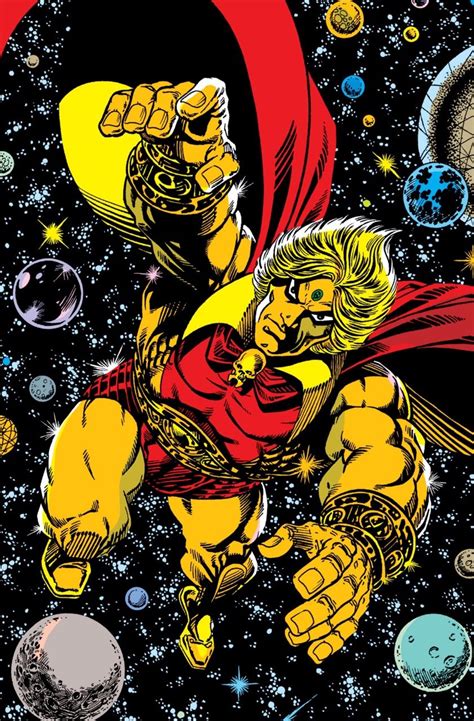 Adam Warlock Art By Jim Starlin Cosmic Comics Marvel Comics