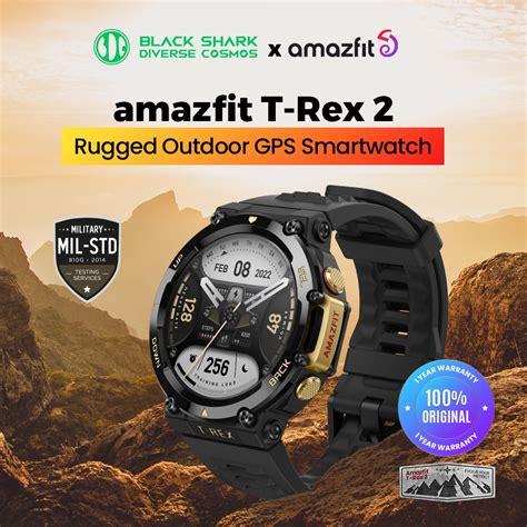 Jual Amazfit T Rex Smartwatch Outdoor Adventure Smartwatch With