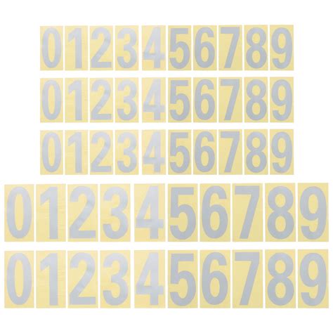 NUOLUX Number Numbers Stickers Reflective Mailbox Address Decals