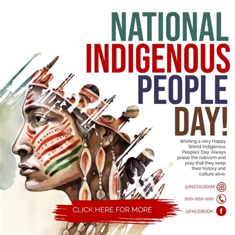 National Indigenous People Day Template Postermywall