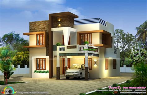 Contemporary East Facing House Plan Kerala Home Design And Floor