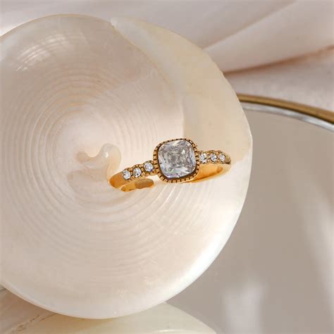 Bague De Fiançailles Et De Mariage En Clip Ajustable Pour Femme Design