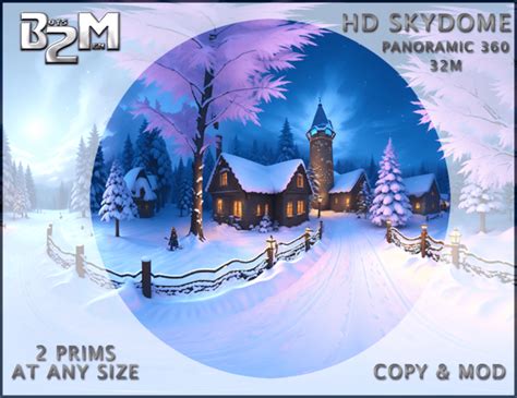 Second Life Marketplace - Skydome - Winter Night