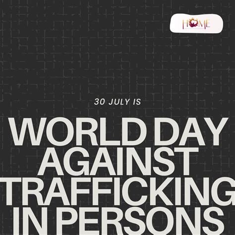 World Day Against Trafficking In Persons Statement 2023 — Home