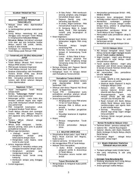 Nota Ringkas Sejarah Tingkatan 1 Bab 5 Sejarah Tingkatan 3 Kssm Hot Eroppa