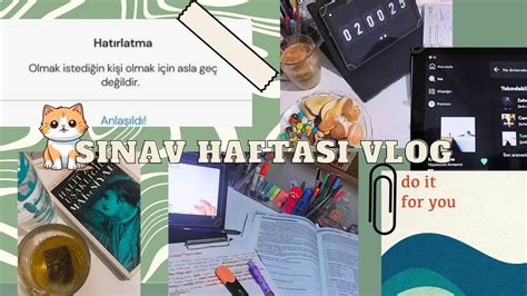 SINAV HAFTASI VLOG Birlikte iki gün ders çalışalım YouTube