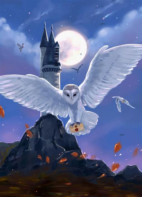 Owl Post By Mellodee On Deviantart Harry Potter Owl Harry Potter Background Harry Potter