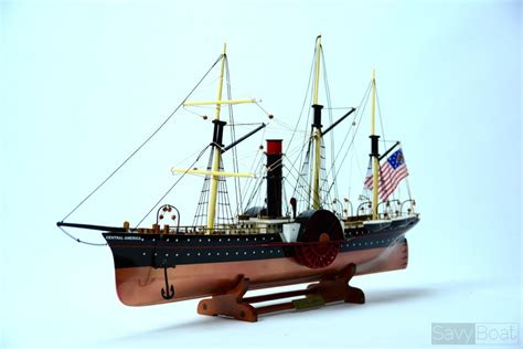 SS Central America Ship of Gold Wooden Ship Model | SavyBoat