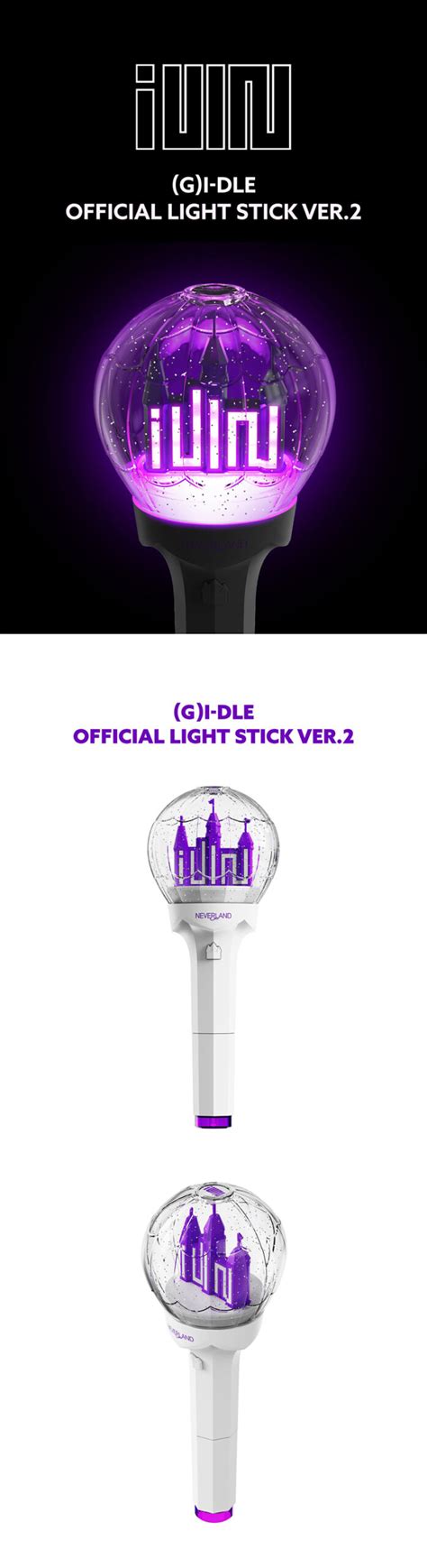 G I DLE OFFICIAL LIGHT STICK Ver 2 公式ペンライトVer 2 てちゅんさるじゃ