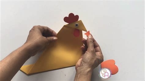 Arte Manuais Dobradura De Papel Galinha A Arte De Ensinar E Aprender