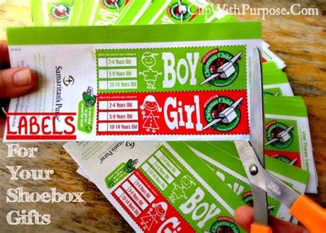 Operation Christmas Child Box Label Printable