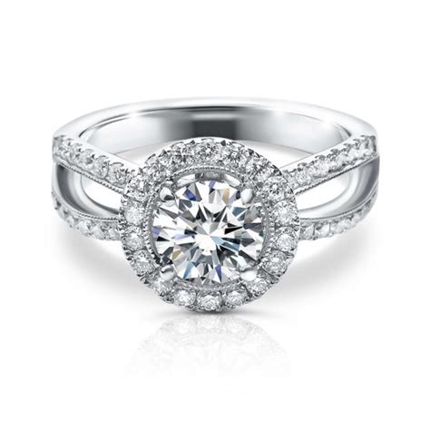 Engagement Ring Round Halo Richards Gems And Jewelry