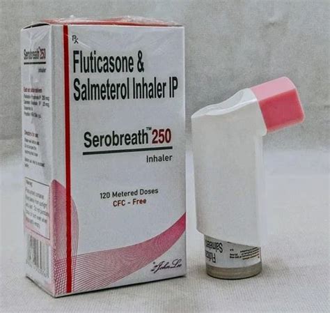 Salmeterol Fluticasone Propionate Inhaler 250mcg, Packaging Size: 120 MDI at Rs 588/pack ...