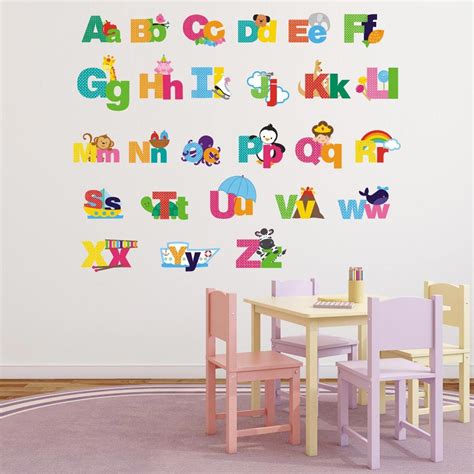 Alphabet Wall Decals Alphabet Wall Stickers Alphabet Stickers Alphabet