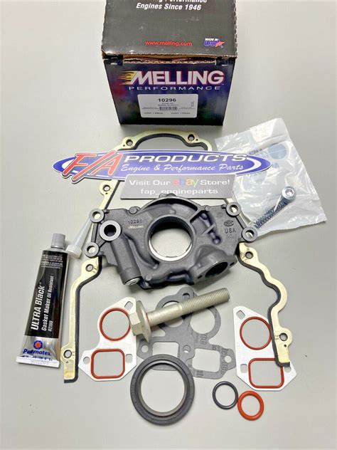 Gm Ls Melling High Volume Oil Pump Change Kit With Gaskets