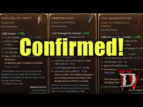 Blizzard Confirms All Diablo S Rarest Items And How You Get Them