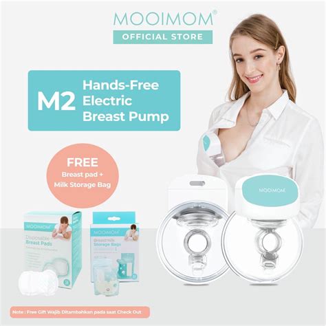 Jual Ready Stock Mooimom Hands Free Wireless Electric Breast Pump M