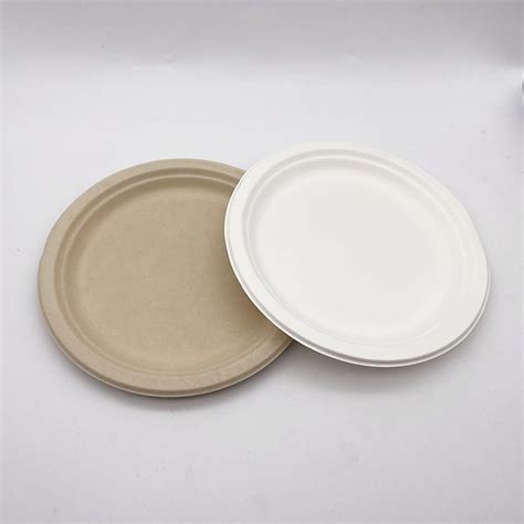 Disposable Sugarcane Bagasse Paper Pulp Mould Inch Plates China