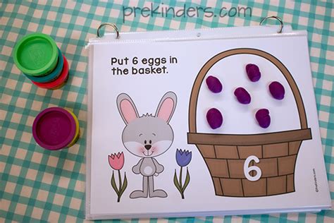 Easter Play Dough Mats Prekinders Preschool Activities